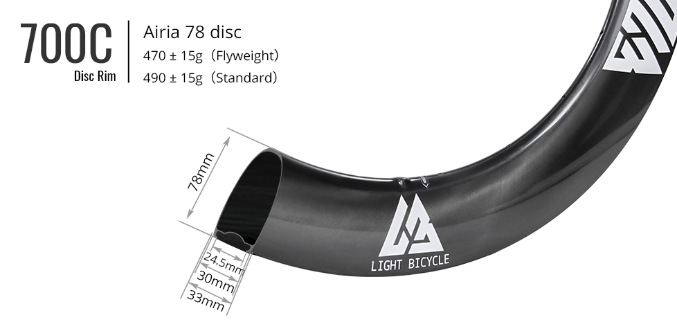 primary image light bicycle airia 78 disc ultralight all road rim 20260812171159 9d83d0